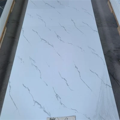 Pannello in PVC in marmo bianco