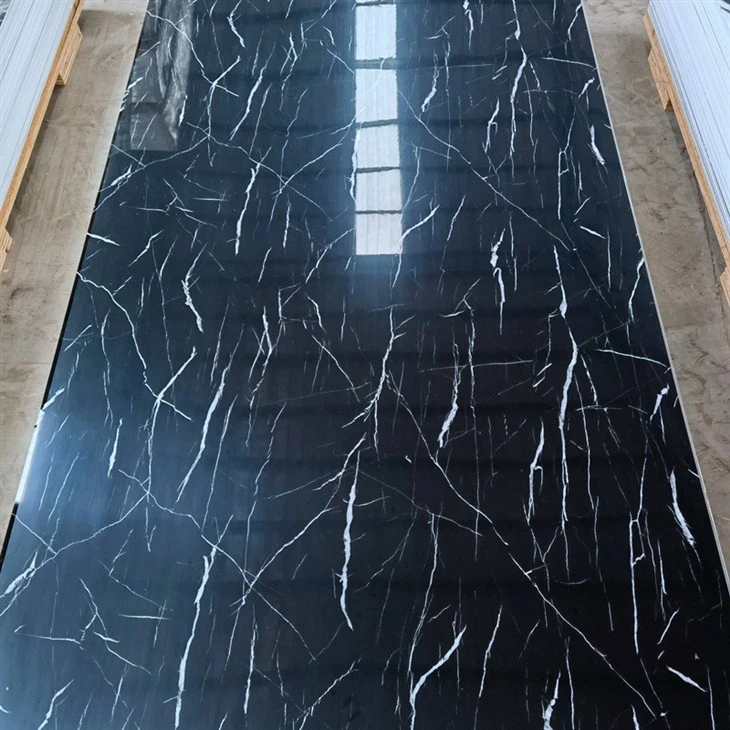 Pannello a parete in PVC in marmo bianco
